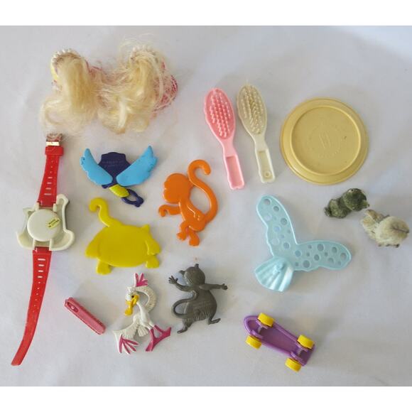 VINTAGE Y2K TOY BUNDLE Girl 15 Item Animals Dolls Watch Plate 90's Cabbage Patch - Picture 4 of 12